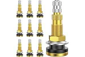 DUEILGO 10PCS TR618A Tractor Tire Valve Stems, Tubeless Air Liquid Agriculture Valve Stems for Tubeless Tires, Industrial, Agricultural Wheels, Tractors, Graders
