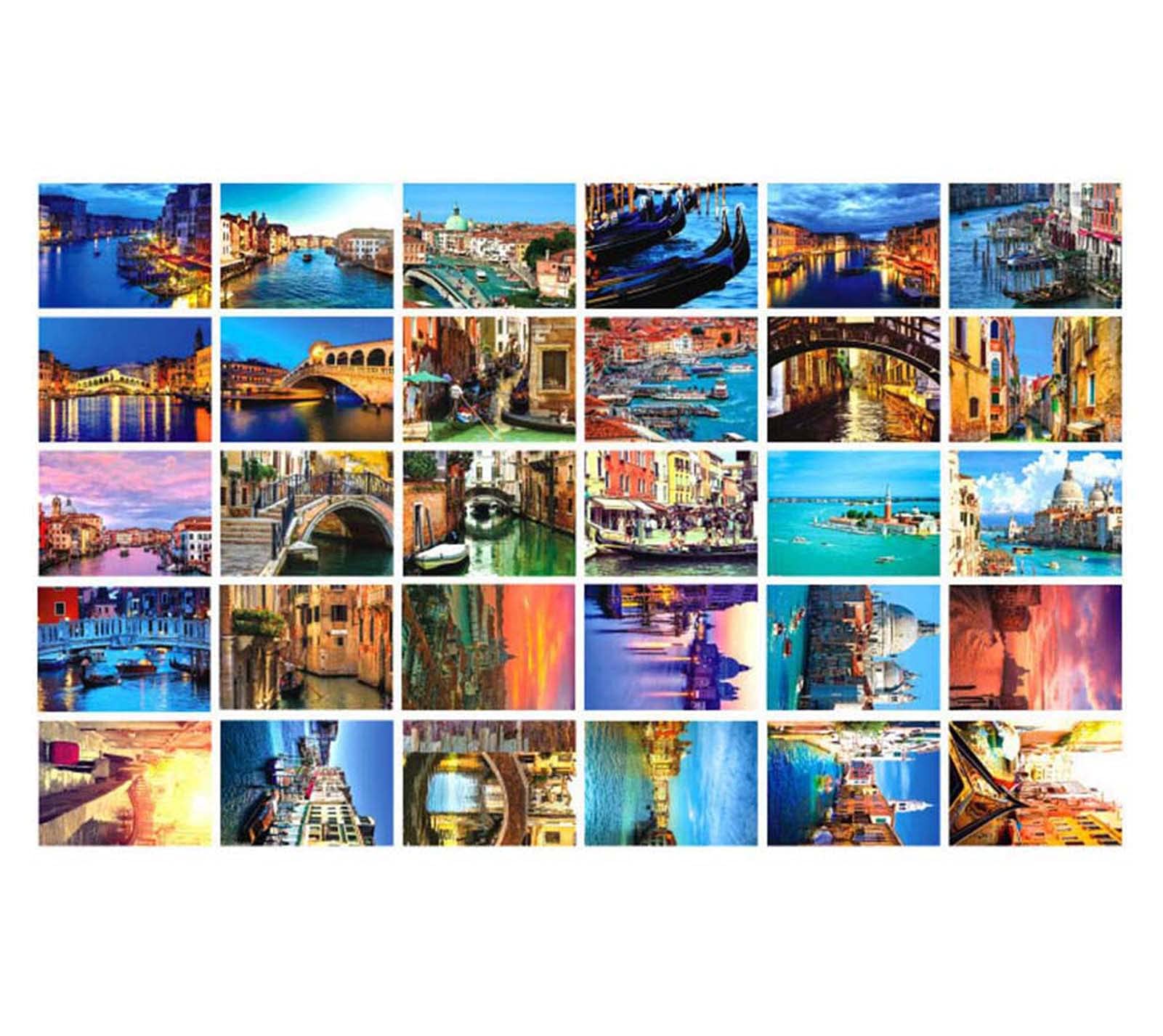 30 PCS Beautiful World Travel Scenery Cards Artistic Retro Postcards (Venice)