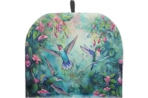 ZUXONGSY Hummingbird Tea Cozy for Teapot Insulated Floral Tea Pot Cover Kitchen Decoration Cattle Wildlife Thick Tea Pot Cozy for Keeping Warm