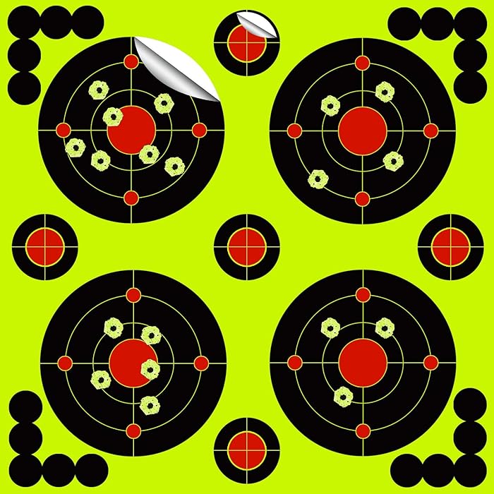 Buy 30Sheet Shooting Targets 12 Inch Self Adhesive Paper Reactive