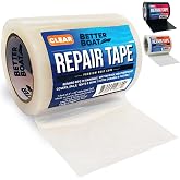 Repair Tape for Fabric and Vinyl 30ft x 3in, Clear Waterproof Patch Tape | RV Awning Canvas Tent Tarp Sail Canopy Boat Cover, Heavy Duty, Better Boat