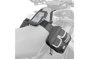 KEMIMOTO ATV Saddle Bag Tank Bag, Water-Resistant Motorcycle Gas Tank Bag for ATV Motorcycle Snowmobile Compatible with Polaris Sportsman Can Am Outlander Cfmoto Cforce FourTrax Grizzly