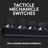 Logitech G413 SE Full-Size Mechanical Gaming Keyboard Black UK Layout view 2
