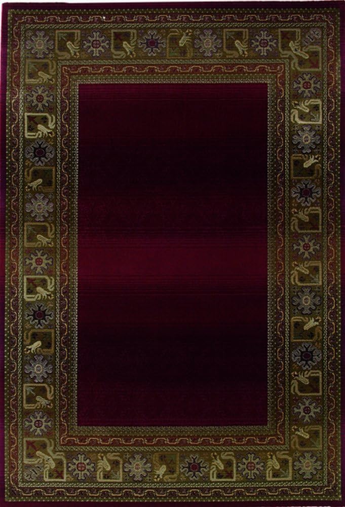 Oriental Weavers G3436R300380ST Generations Area Rug, 10" x 13", Red/Green