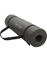 Sivan Health and Fitness 1/2-InchExtra Thick 71-Inch Long NBR Comfort Foam Yoga Mat for Exercise, Yoga, and Pilates