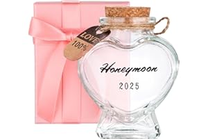 MUCHLY Honeymoon Sand Keepsake Jar 2025, Engagement Gift, Wedding Gift, Bridal Shower Gift, Romantic Honeymoon Gifts for Newlywed Couple(Equipped with a gift box)