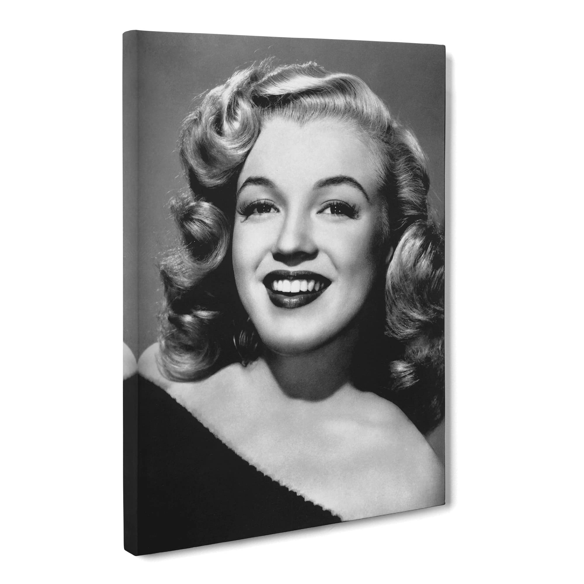 Marilyn Monroe No.4 Canvas Print | Gallery Wrapped 30mm Frame Wall Art | 20x14 inches | Ready to Hang | Modern Picture | Living Room Bedroom Lounge Office