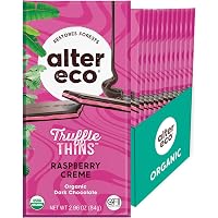Amazon.com : Alter Eco Raspberry Creme Truffle Thins, Chocolate ...