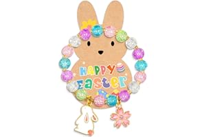 Parma77 Easter Gifts for Kids-Adjustable Bunny Bracelet with Bunny Card for Jewelry for Girls, Teens, and Women, Perfect Easter Egg Fillers