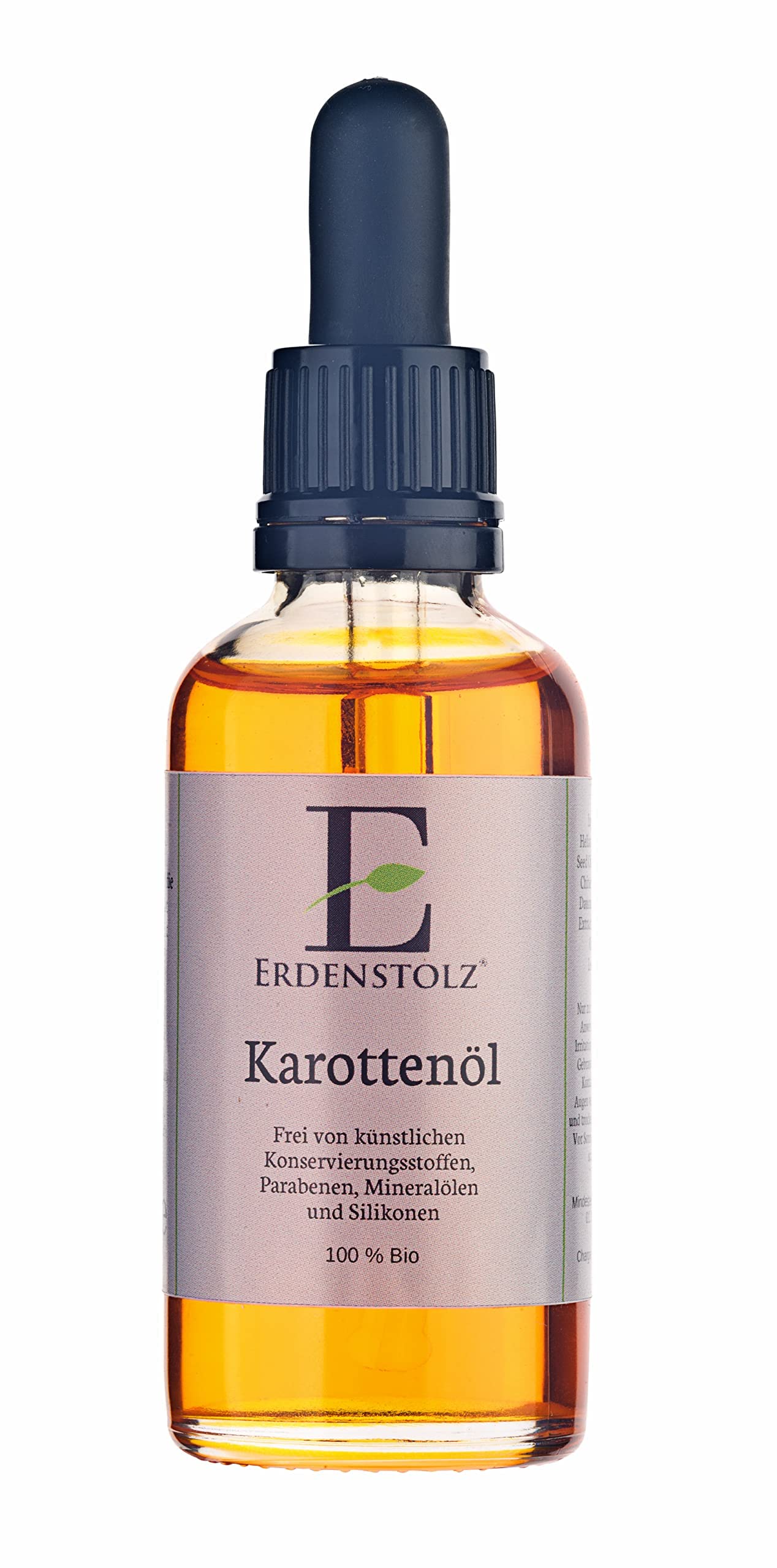 Organic Carrot Oil with Pipette 50 ml - 100% Pure Cold-Pressed Organic Oil