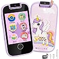 Shiningstone Kids Smart Phone for Girls, Toddler Phone with Dual Camera Puzzle Games Touchscreen, Learning Toy Christmas Birthday Gift (Purple)