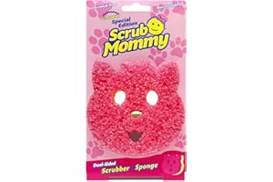 Scrub Daddy Scrub Mommy Special Edition Pets Cat - Scratch-Free Multipurpose Dish Sponge - BPA Free & Made with Polymer Foam - Stain & Odor Resistant Kitchen Sponge (1ct)