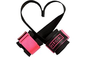 FITGIRL - Wrist Straps for Weightlifting for Women, Gym Lifting Wraps to Improve Muscle Gain for Legs, Back, Shoulders, Core