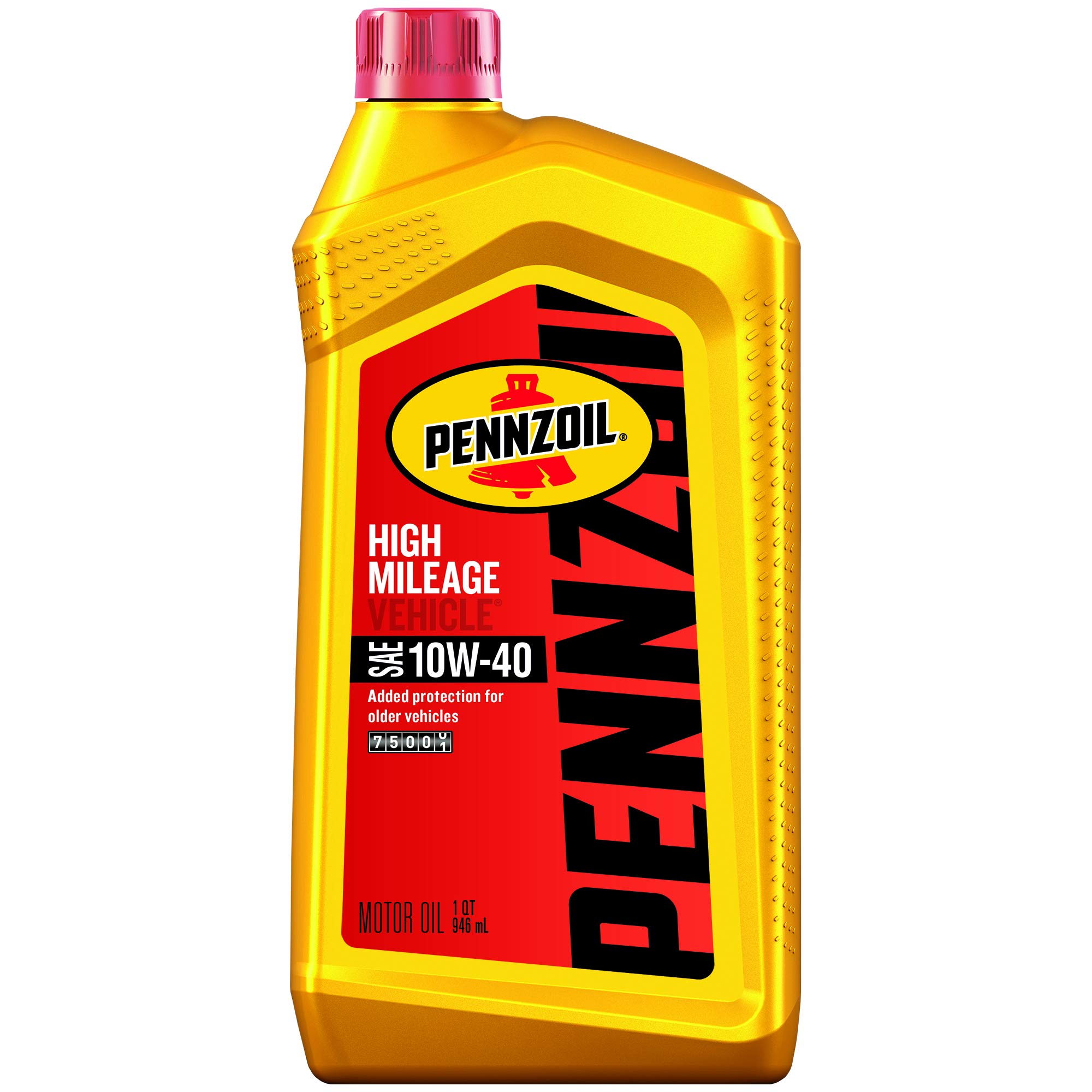 Pennzoil550022829-6PK 10W-40 High Mileage Vehicle Motor Oil - 1 Quart (Pack of 6)