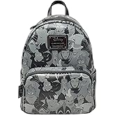 Loungefly Disney Villains Debossed All Over Print Womens Double Strap Shoulder Bag Purse