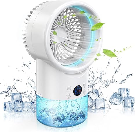 Amazon Co Jp 冷風機 冷風扇 強力 細かいミスト 氷入れ可 卓上 扇風機 ミニクーラー コンパクト 冷風ファン 3段階風量 加湿 冷却 タイマー機能 7色led 小型エアコン 450ml ポータブルクーラー ポータブルエアコン 省エネ 軽量 熱中症と暑さ対策 オフィス 寝室 自宅用 Pse