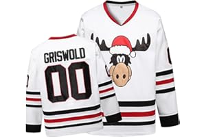 YWIES Griswold #00 Movie Christmas Hockey Jerseys Stitched Letters and Numbers S-XXXL