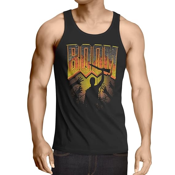 style3 Boom Herren Tank Top ego Shooter PC Software Doom Quake