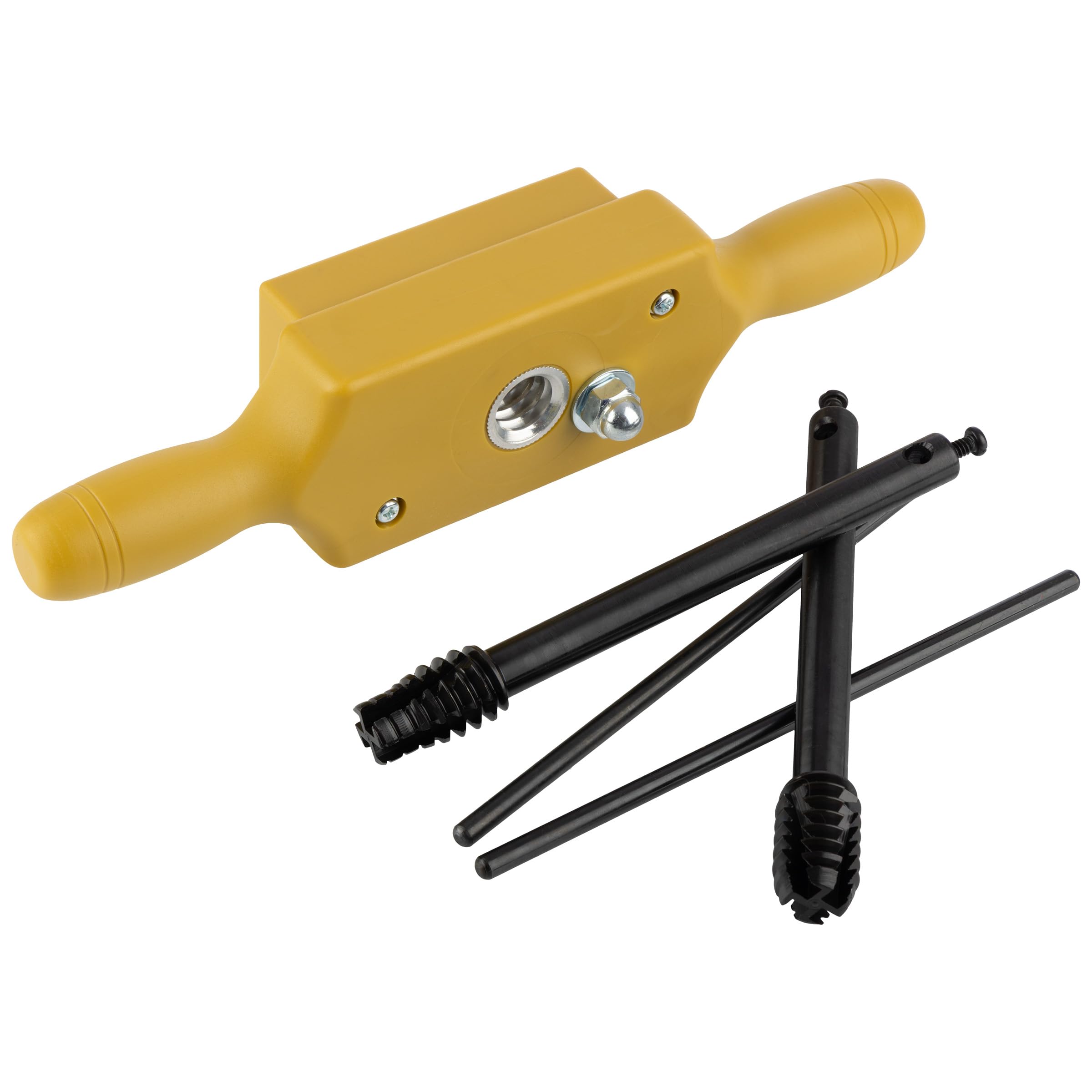 Kings County Tools Tap and Die Set | 1/2 Inch Size | Cuts Male & Female Wooden Threads | Two-Handed Thread Box | Bottoming Tap | Long-Lasting Steel Cutters with Aluminum Wear Fittings