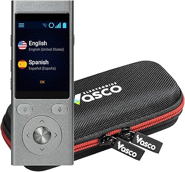 Vasco Mini 2 Traductor De Voz Portatil Multilingue Soporta 50 Idiomas Permite Una Conversacion Instantanea Bidireccional No Requiere Wifi Amazon Com Mx Electronicos