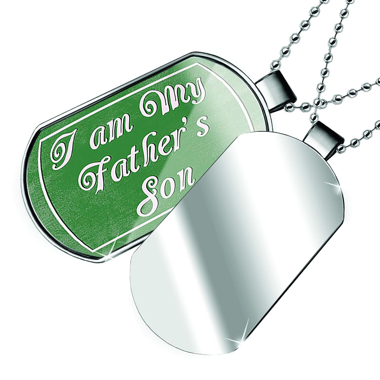 fathers day necklace engraved