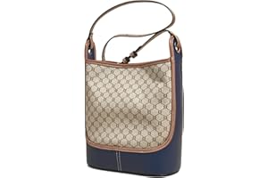 FOXLOVER Fabric Bucket Crossbody Bags for Women Top-Handle Handbags Small Size Satchel Purse Trendy Twist Lock