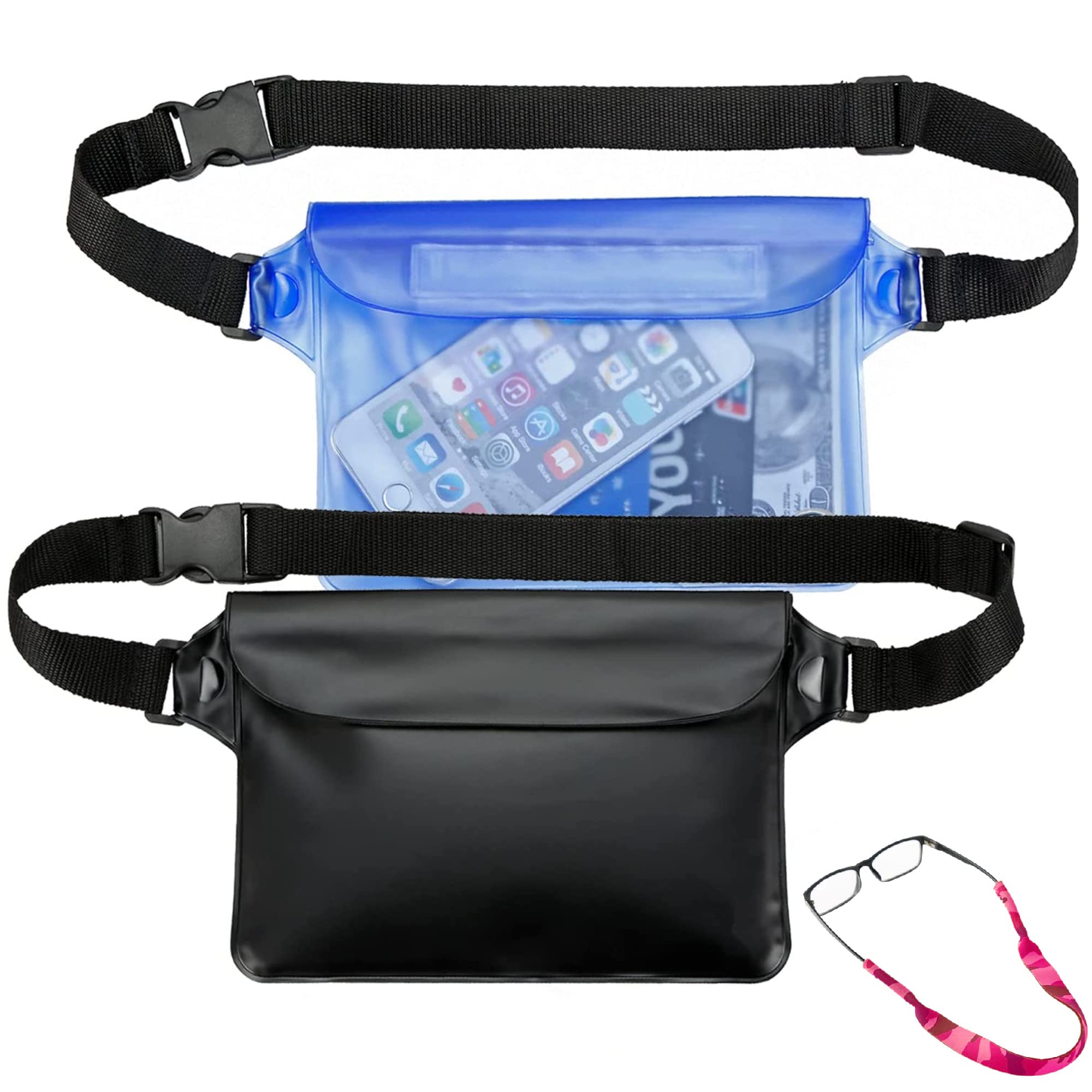 GOOGIT Waterproof Bag 20 Litres Dry Bag Water Resistant Safety Closure Waterproof and Adjustable Shoulder Strap Water Sports Boat Sea Swimming Rafting, Waterproof Blue, Taglia Unica, Waterproof bag