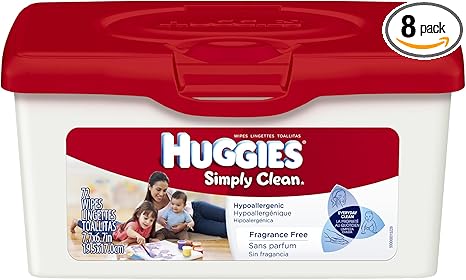 huggies simply clean wipes 576