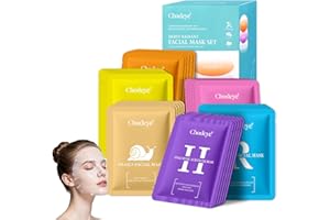 CHODEYE 30 Packs Sheet Facial Masks Set, 6 Styles Hydrating Face Masks Kit, Suitable for All Skin Type, Home Spa Facial Care,