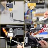 Hakkin 20x 0.4mm MK8 3D Printer Nozzles M6, 10 Needles, 2 Tweezers, 1 Spanner view 6