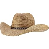 Trendy Apparel Shop Cowboy Wide Brim Plam Braid UPF 50+ Sun Hat