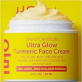 SeoulCeuticals Korean Skin Care Turmeric Cream – Face Moisturizer for Dull Dry Skin - Korean Skincare K Beauty for Glass Skin 2oz