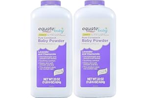 GENERIC Equate Pure Cornstarch Baby Powder with Lavender and Chamomile 22 oz, 2-Pack