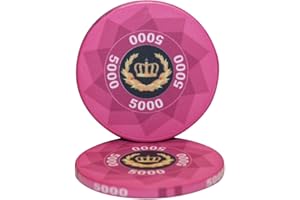 MRC Laurel Crown Ceramic Poker Chips Pack of 50