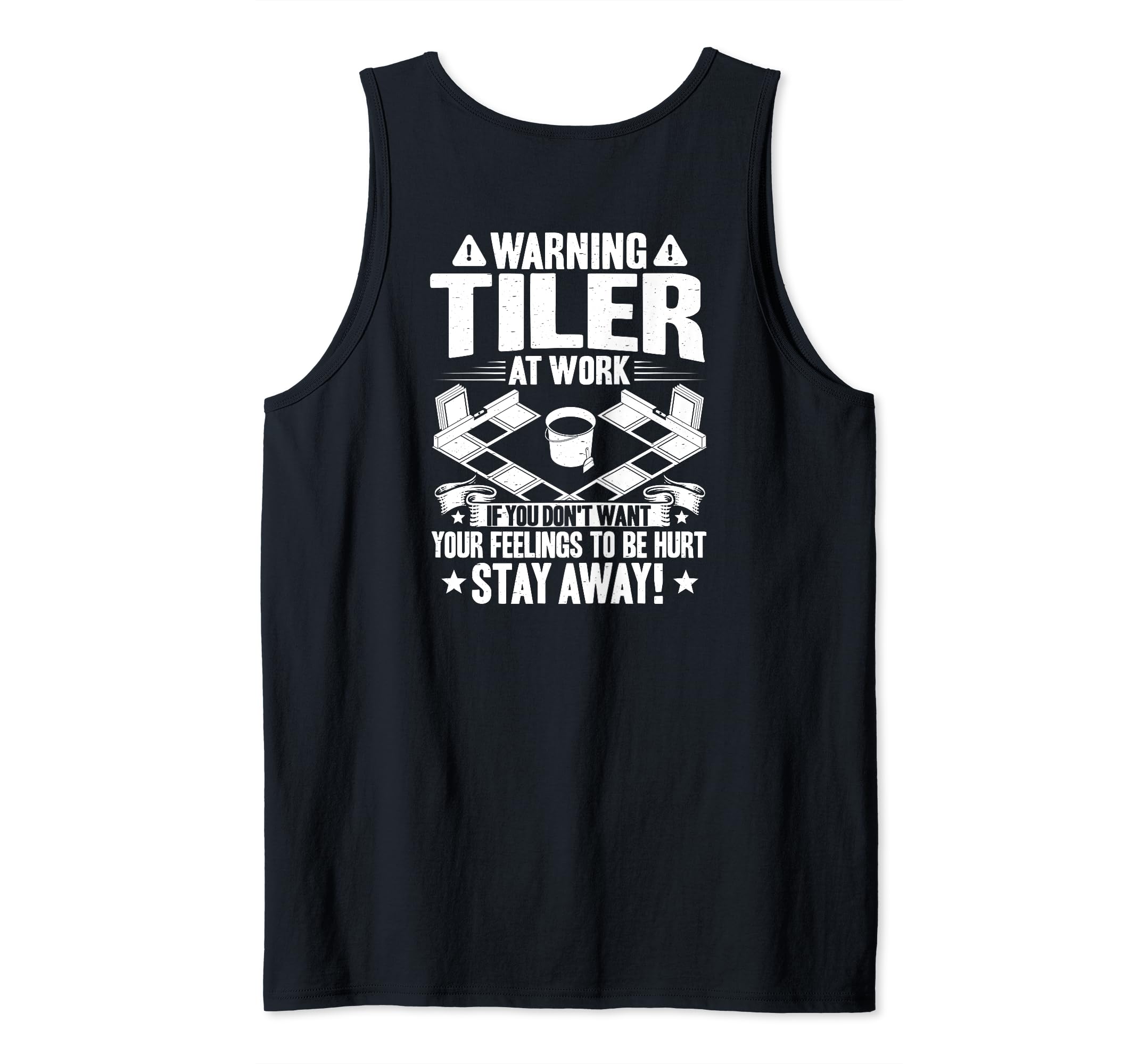 Tile Man Tile Setter At Work Floor Tiler Tank Top