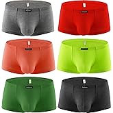 Hanhepee Men's Modal Low Rise Boxer Briefs With Pouch Cotton Comfort Mens Underwear