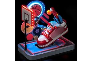 Hilighting Upgraded Led Light Kit Compatible with Lego Nike Dunk Trickshot Building Set, Lights Decoration Compatible with Lego 43021 (Model Not Included)