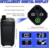 Spopal Portable Shower Camping Pump 6000mAh LED Display IPX7 Four Modes view 4