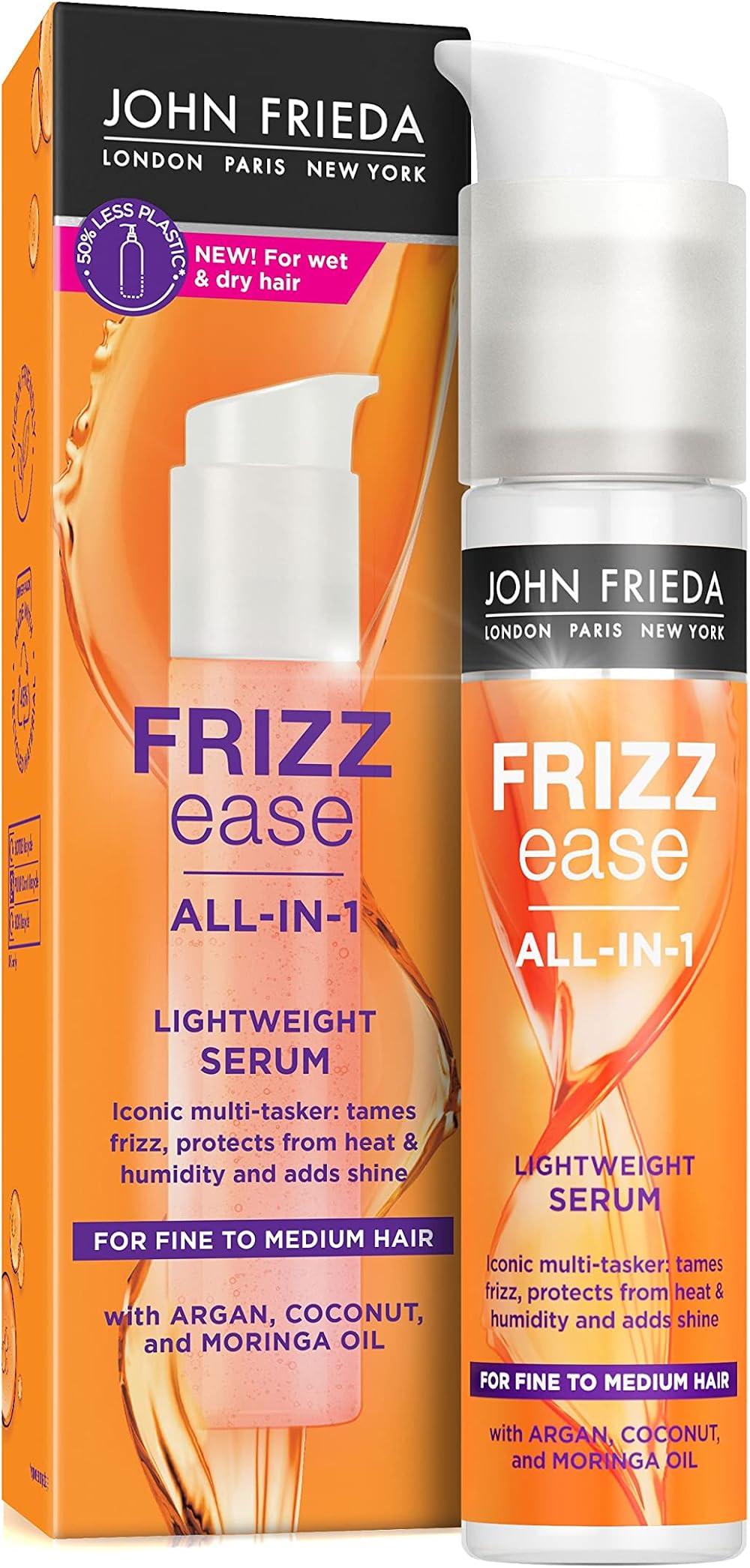 John Frieda Frizz Ease All-in-1 Lightweight Serum 50ml for Fine Hair