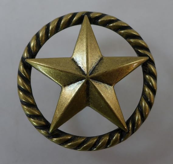 Set of 8 Texas Lone Star Rope Drawer Knob Pull Western Decor