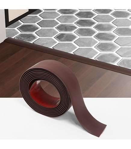 OLYCRAFT Wheat Color Floor Transition Strip – 6.7ft X 3 Inch Self-Adhesive PVC Trim For Laminate, Tile, Carpet & Wood Gaps
