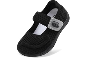 JOINFREE Toddler Shoes Boys Girls Adjustable Wide Breathable Barefoot Shoes Slip On Tennis Sneakers Zero Drop Casual Walking Shoe Indoor Outdoor