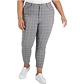Tommy Hilfiger Womens Glen Plaid Skinny Dress Pants