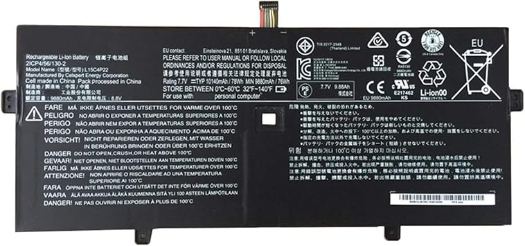 Amazon Com Dentsing 7 7v 78wh mah 4cell L15c4p22 Laptop Battery Compatible With Lenovo Yoga 910 910 13ikb Ideapad Type 80vf Yoga 5 Pro Series Notebook 5b10l 5b10l L15c4p21 L15m4p23 Computers Accessories