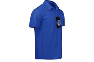 NIASHOT Men's Polo Shirts Tactical Short Sleeve Golf T-Shirt Athletic Collared Summer Shirts