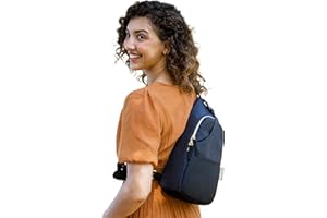 Infantino Crossbody Diaper Bag – Lightweight, Spacious & Stylish for On-the-Go Parents, Black