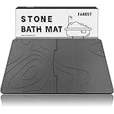 Farest 30 * 20 Stone Bath Mat Extra Large Diatomaceous Earth Non-Slip Shower Mat Quick Drying Diatomite Bath Stone Mats for Bathroom
