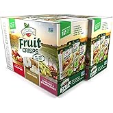 Brothers All Natural Freeze Dried Fruit Crisps, Variety Pack, 24 Single Serve Bags, Fuji Apple, Asian Pear, Banana Strawberry, Made with 100% Fruit, Gluten Free, Soy Free, Vegan, Healthy Snack