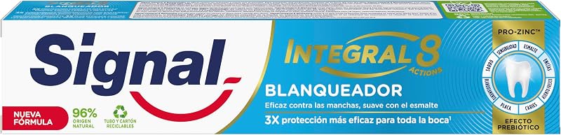 Signal Integral Pasta Dentífrica 8 Clareamento Com ingredientes de origem natural 75 ml x1