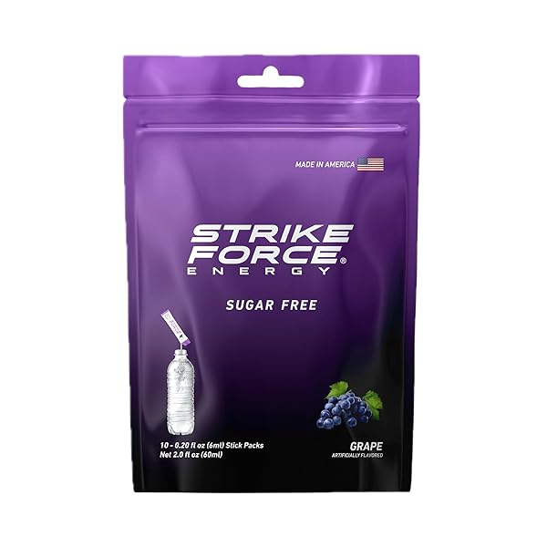 STRIKE FORCE ENERGY DRINK MIX – GRAPE FLAVOR...